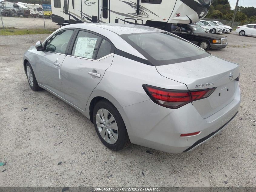 2022 NISSAN SENTRA S VIN: 3N1AB8BV5NY292945