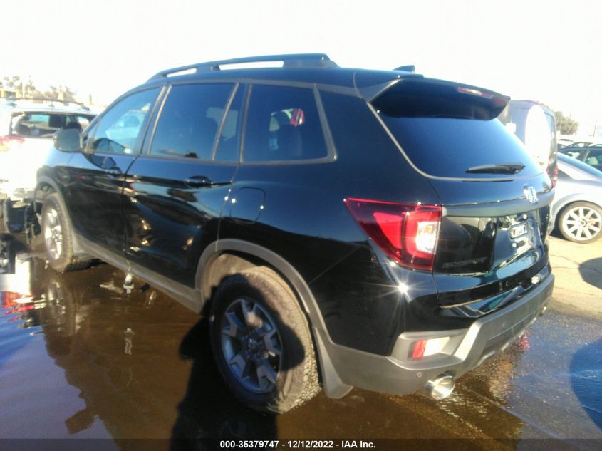 2022 HONDA PASSPORT TRAILSPORT VIN: 5FNYF8H62NB019859