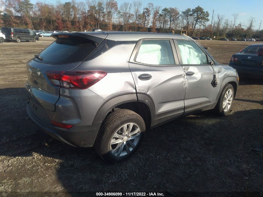 2022 CHEVROLET TRAILBLAZER LS VIN: KL79MMS21NB101977