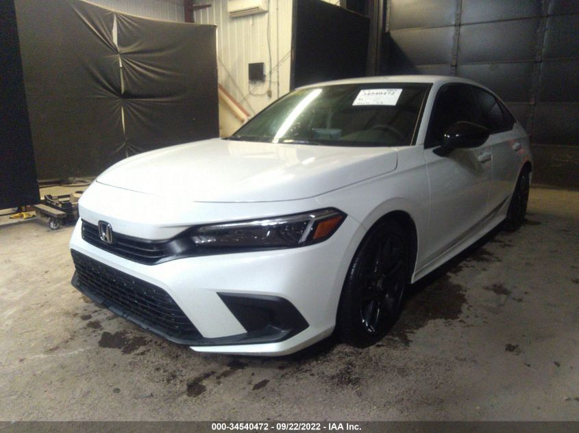 2022 HONDA CIVIC SEDAN SPORT VIN: 2HGFE2F57NH586145