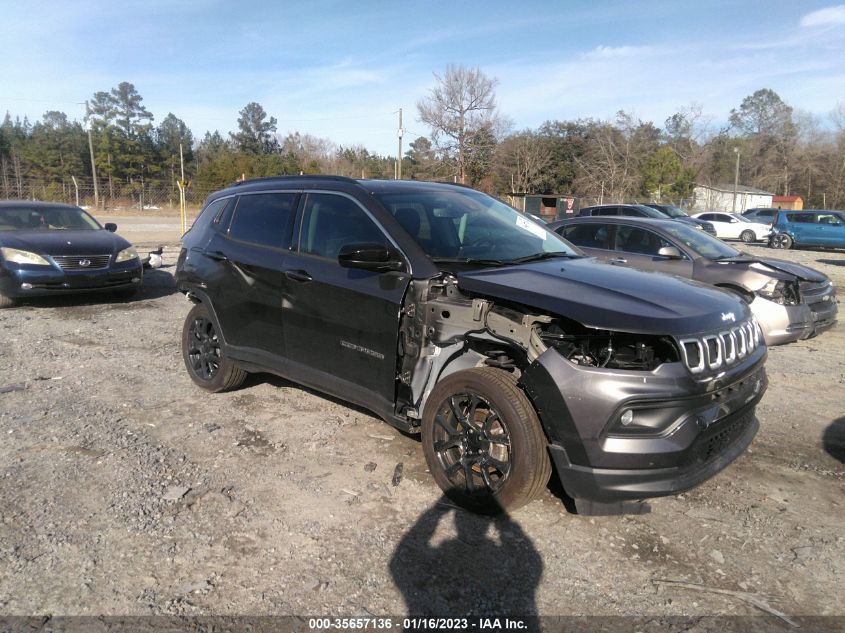2022 JEEP COMPASS LATITUDE LUX VIN: 3C4NJDFB8NT129844