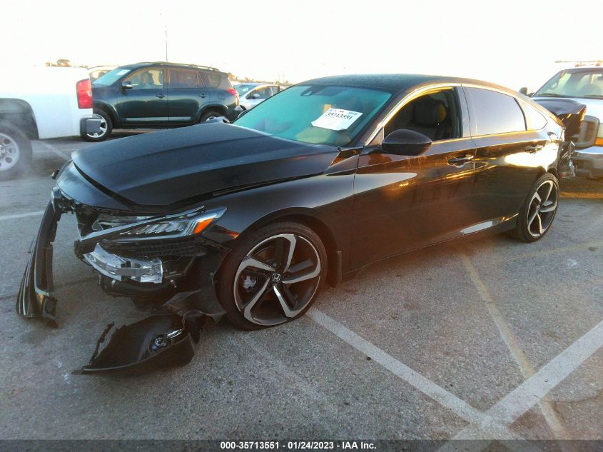 2022 HONDA ACCORD SEDAN SPORT VIN: 1HGCV1F31NA012294