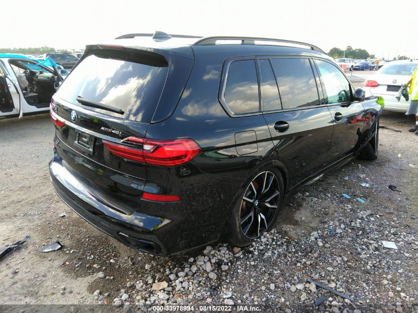 2022 BMW X7 XDRIVE40I VIN: 5UXCW2C01N9J24167