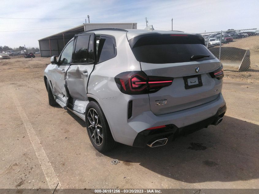 2022 BMW X3 SDRIVE30I VIN: 5UX43DP0XN9M07654