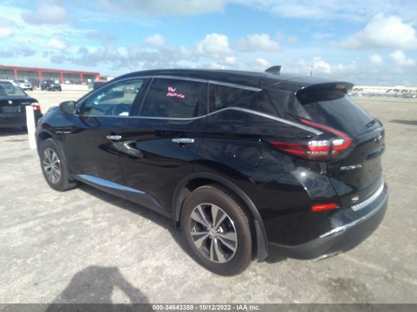 2022 NISSAN MURANO S VIN: 5N1AZ2AJ2NC124236