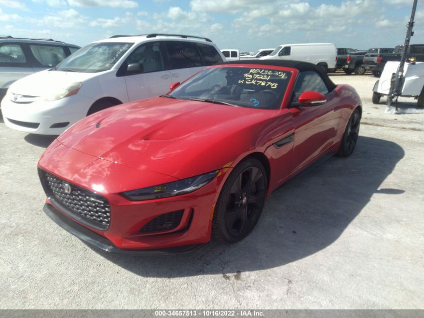 2022 JAGUAR F-TYPE P450 R-DYNAMIC VIN: SAJD85EE4NCK78743
