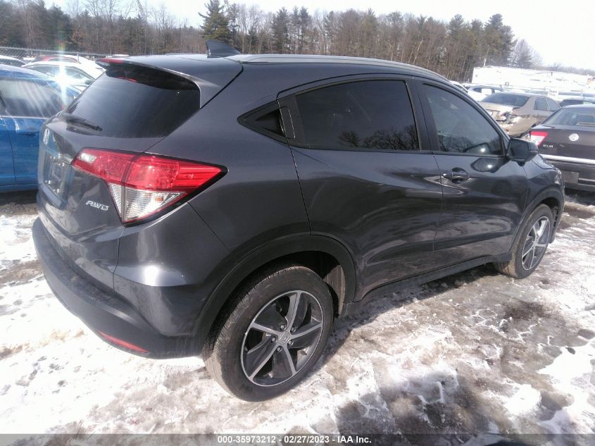 2022 HONDA HR-V EX VIN: 3CZRU6H51NM704348