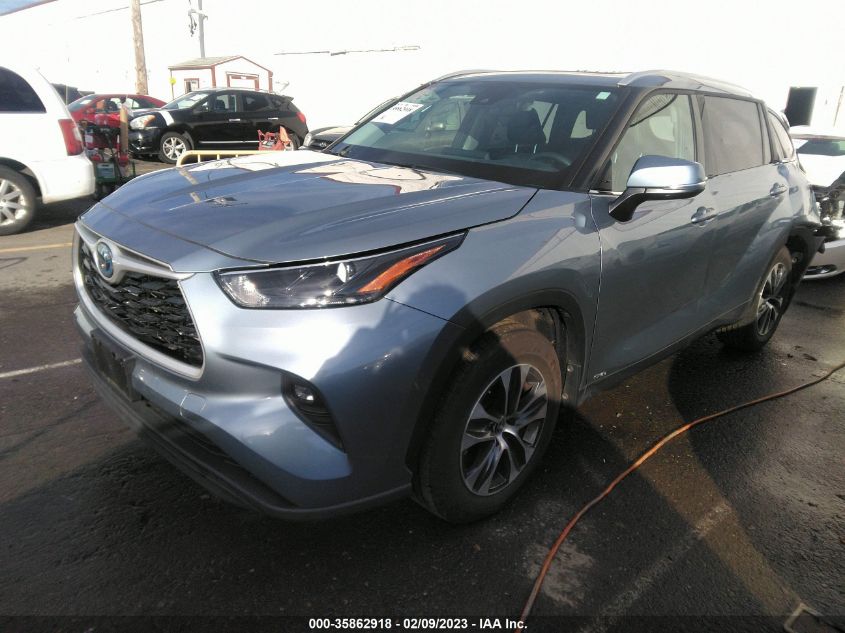 2022 TOYOTA HIGHLANDER HYBRID VIN: 5TDHBRCH7NS097558