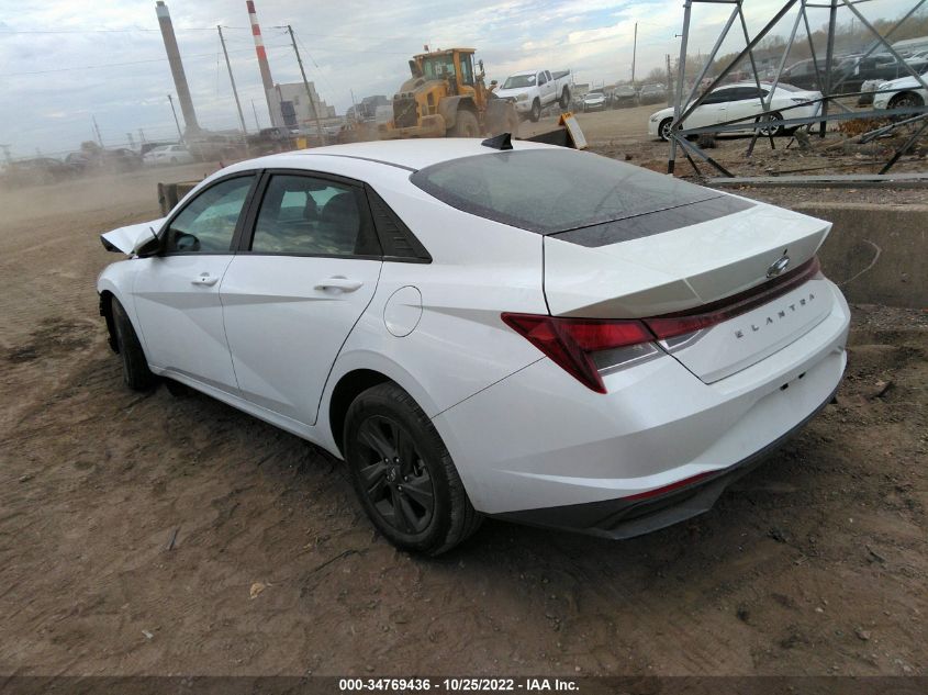 2021 HYUNDAI ELANTRA SEL VIN: 5NPLS4AG1MH003492