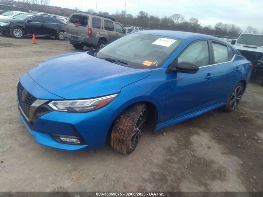 2022 NISSAN SENTRA SR VIN: 3N1AB8DV3NY257866