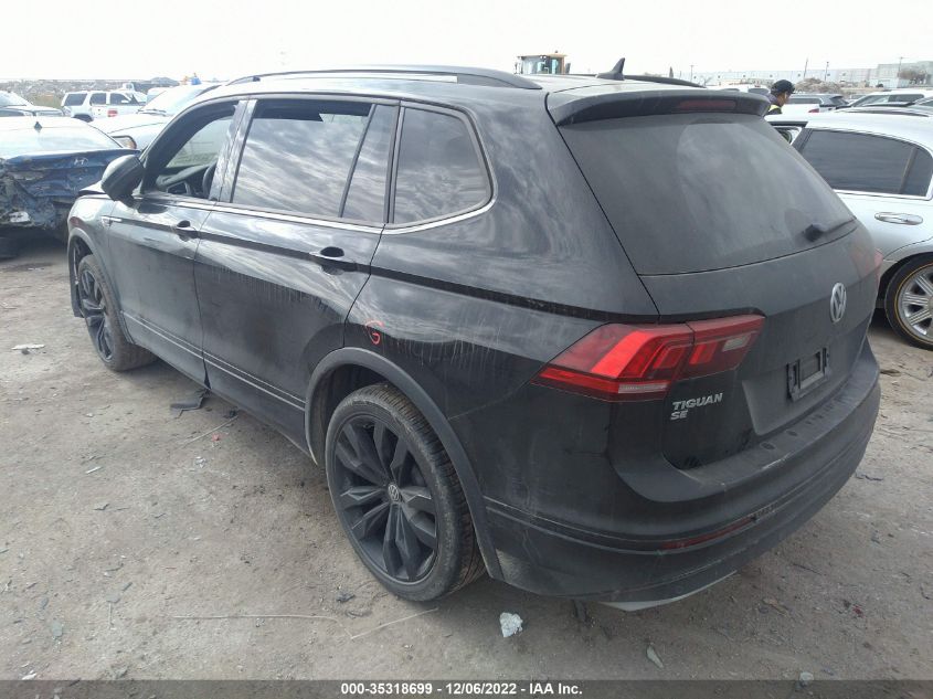 2021 VOLKSWAGEN TIGUAN SE/SE R-LINE BLACK/SEL VIN: 3VV2B7AX2MM102797