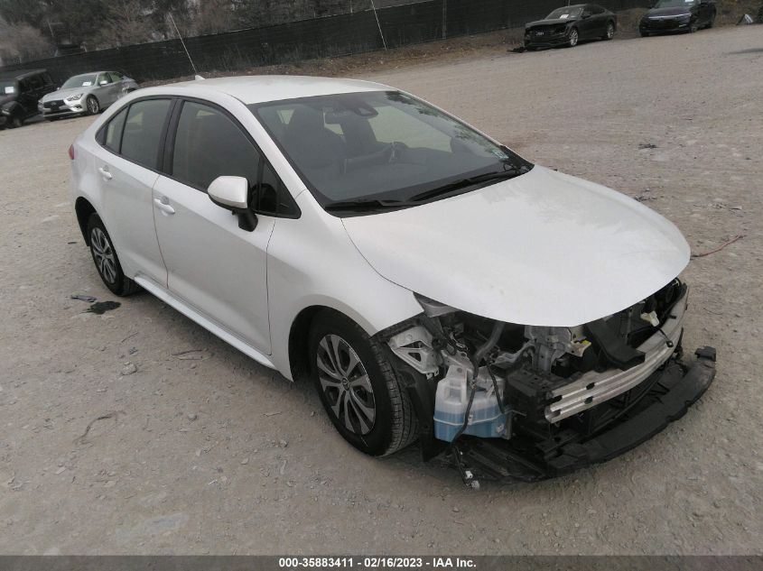 2022 TOYOTA COROLLA HYBRID LE VIN: JTDEAMDE4NJ044231