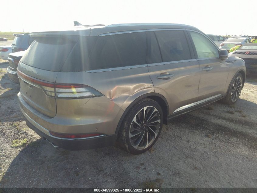2021 LINCOLN AVIATOR RESERVE VIN: 5LM5J7XC6MGL11563