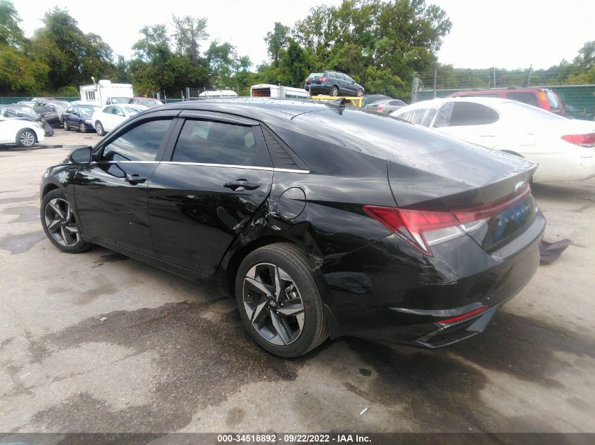 2022 HYUNDAI ELANTRA LIMITED VIN: 5NPLP4AG9NH072255