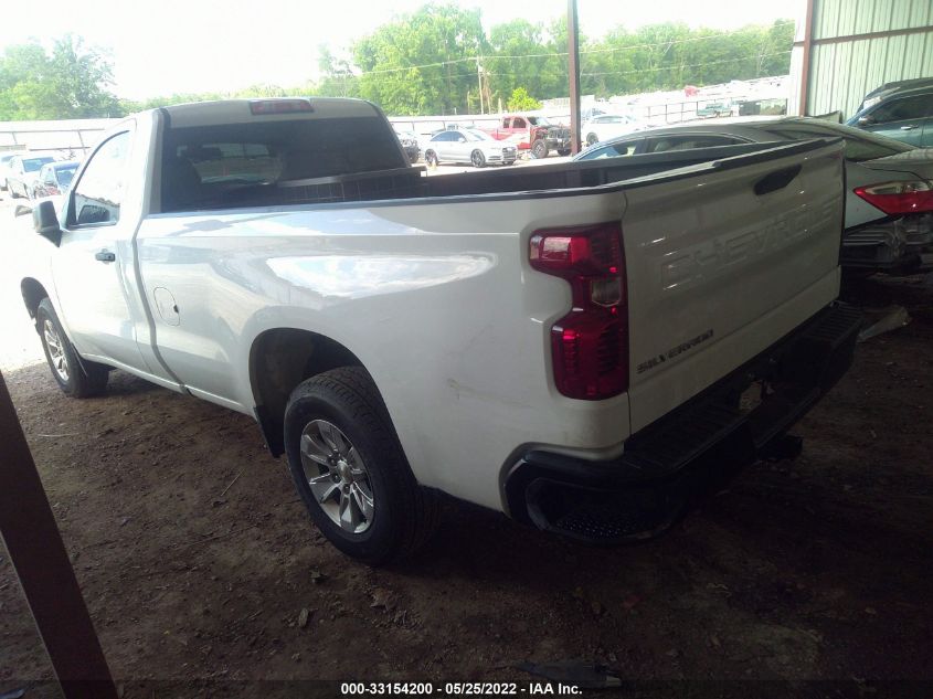 2021 CHEVROLET SILVERADO 1500 WORK TRUCK VIN: 3GCNWAEK5MG364582