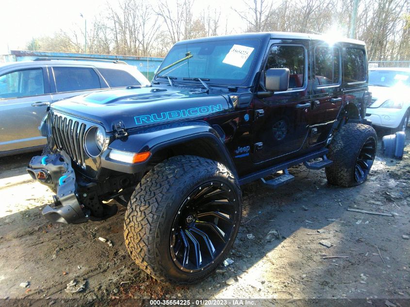 2021 JEEP WRANGLER 4XE UNLIMITED RUBICON VIN: 1C4JJXR60MW765441