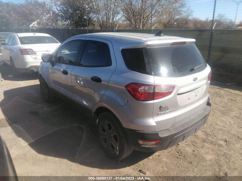 2021 FORD ECOSPORT S VIN: MAJ3S2FE7MC450633