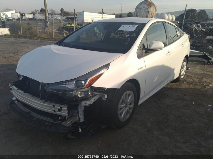 2021 TOYOTA PRIUS L VIN: JTDKAMFU0M3134308
