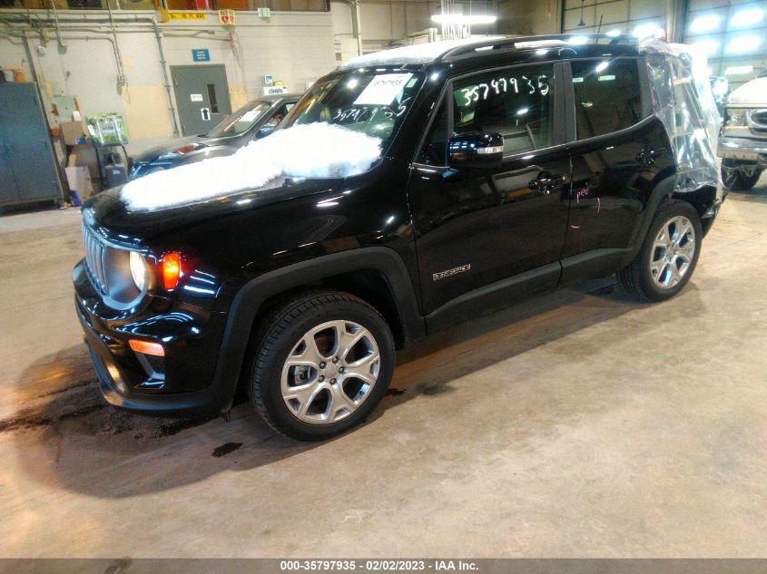 2022 JEEP RENEGADE LIMITED VIN: ZACNJDD13NPN63376