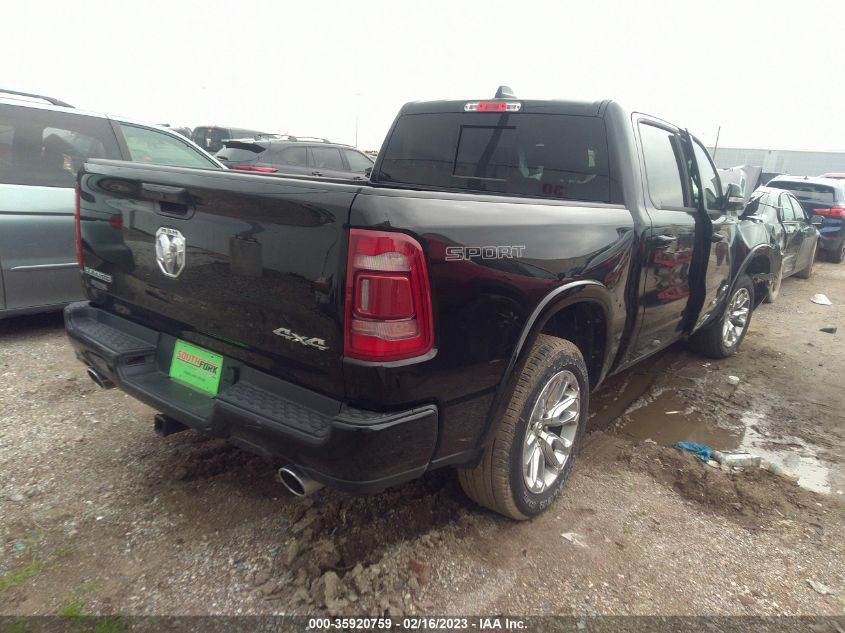 2022 RAM 1500 LARAMIE VIN: 1C6SRFJT9NN379768