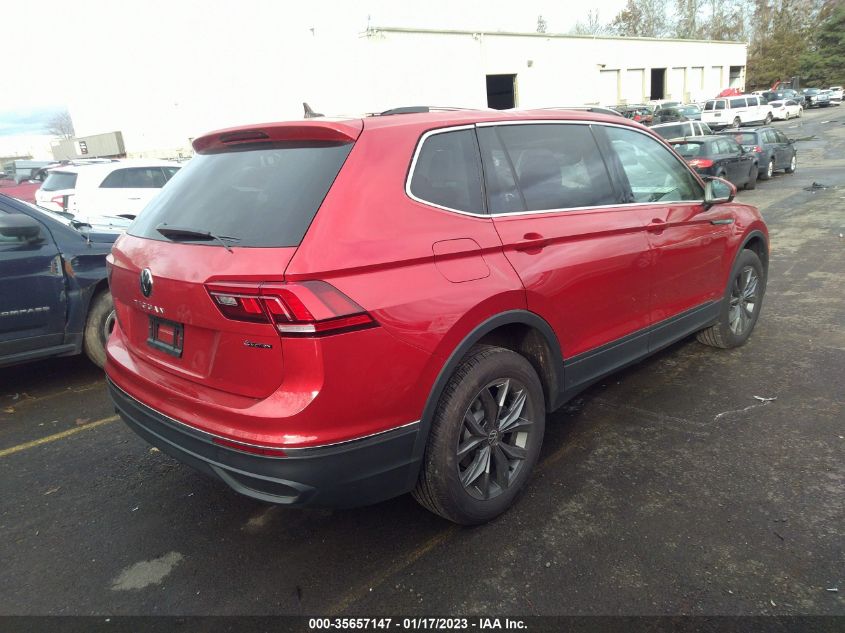 2022 VOLKSWAGEN TIGUAN SE VIN: 3VV2B7AX4NM130845