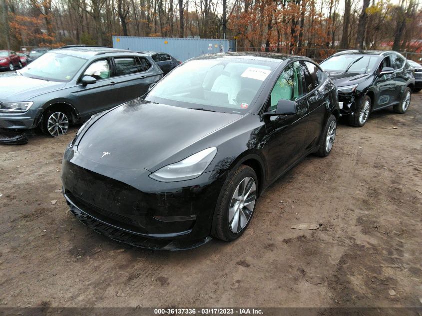 2023 TESLA MODEL Y LONG RANGE VIN: 7SAYGDEE6PF638391