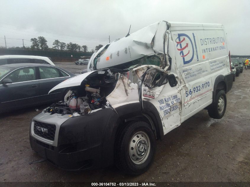 2022 RAM PROMASTER CARGO VAN VIN: 3C6LRVNG7NE122608