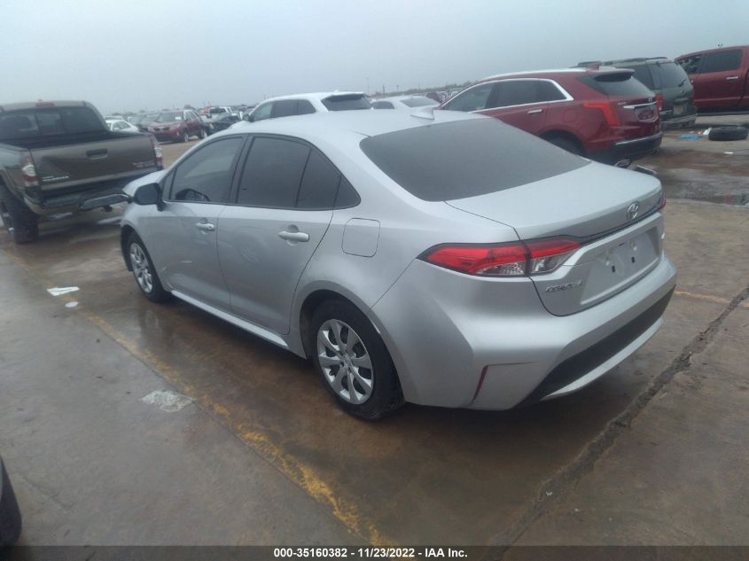 2022 TOYOTA COROLLA LE VIN: JTDEPMAE1N3000890