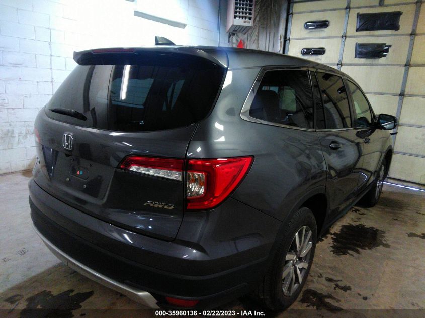 2022 HONDA PILOT EX-L VIN: 5FNYF6H55NB015137