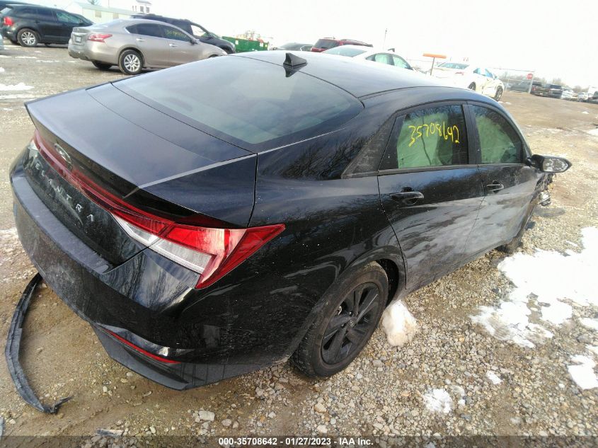 2021 HYUNDAI ELANTRA SEL VIN: 5NPLM4AG6MH038734