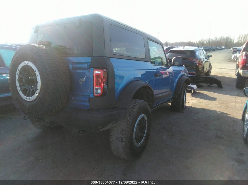 2021 FORD BRONCO BLACK DIAMOND VIN: 1FMDE5CH1MLA64534