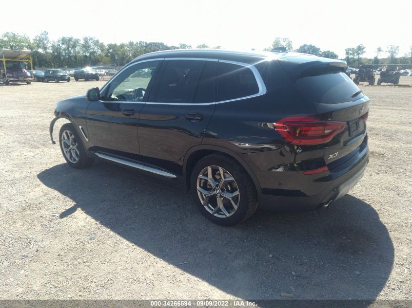 2021 BMW X3 XDRIVE30I VIN: 5UXTY5C00M9G47385