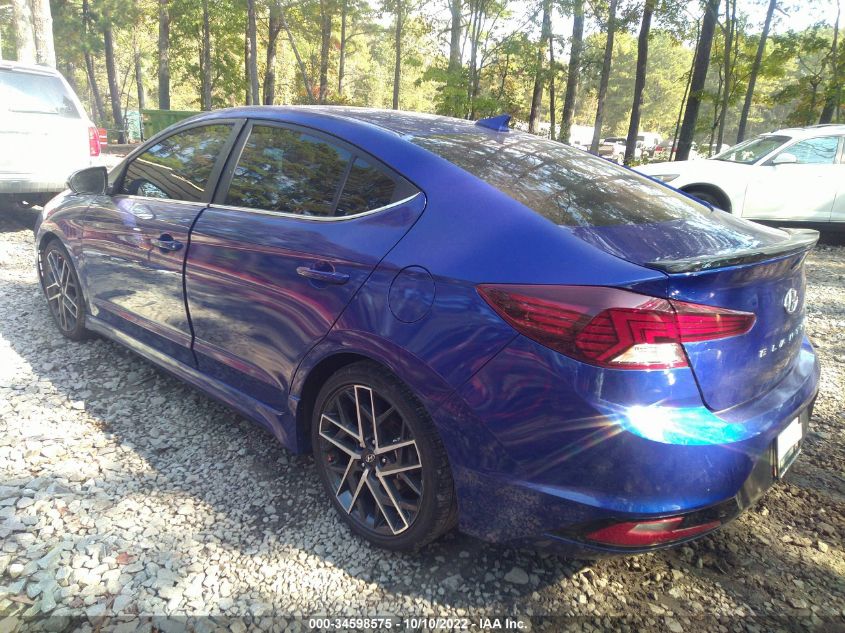 2020 HYUNDAI ELANTRA SPORT VIN: KMHD04LB0LU992980