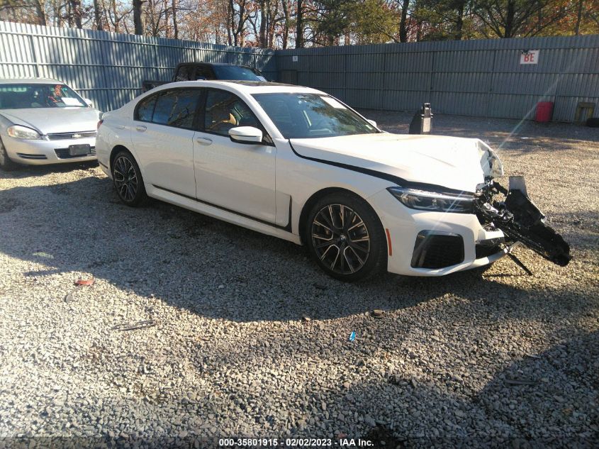 2022 BMW 7 SERIES 740I XDRIVE VIN: WBA7T4C07NCJ67550
