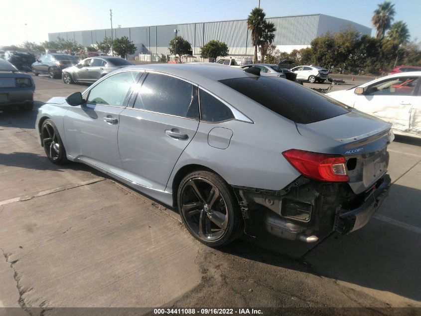 2021 HONDA ACCORD SEDAN SPORT SE VIN: 1HGCV1F47MA104744