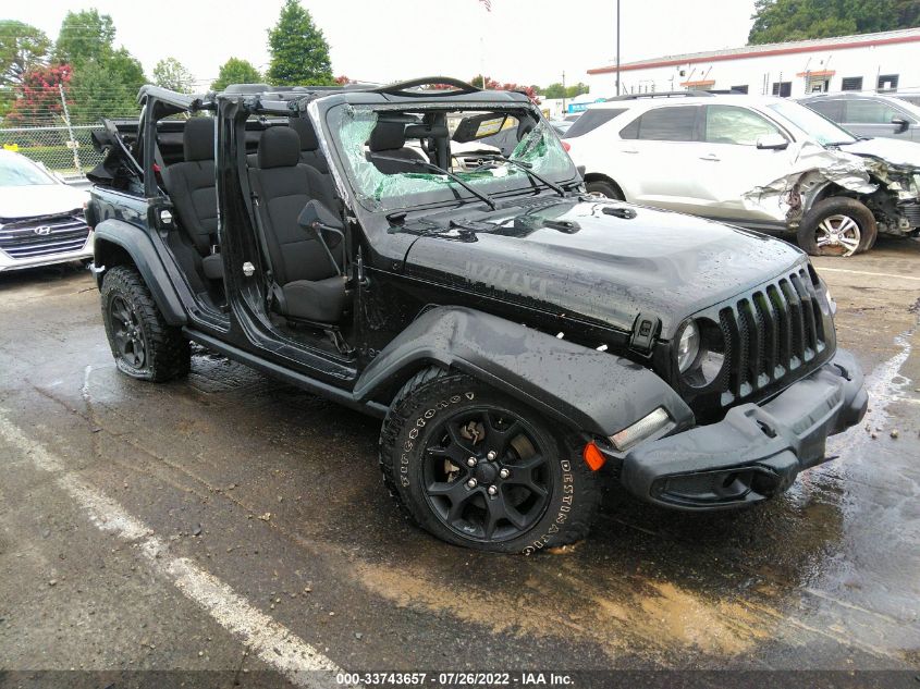 2020 JEEP WRANGLER UNLIMITED WILLYS VIN: 1C4HJXDM8LW324790