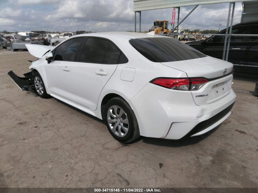 2022 TOYOTA COROLLA LE VIN: JTDEPMAE8NJ192501