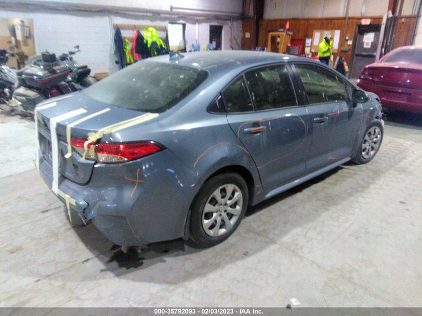 2022 TOYOTA COROLLA LE VIN: JTDEPMAE9NJ197576