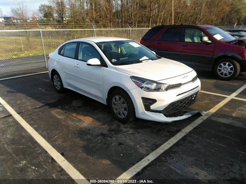 2022 KIA RIO LX VIN: 3KPA24AD7NE491639