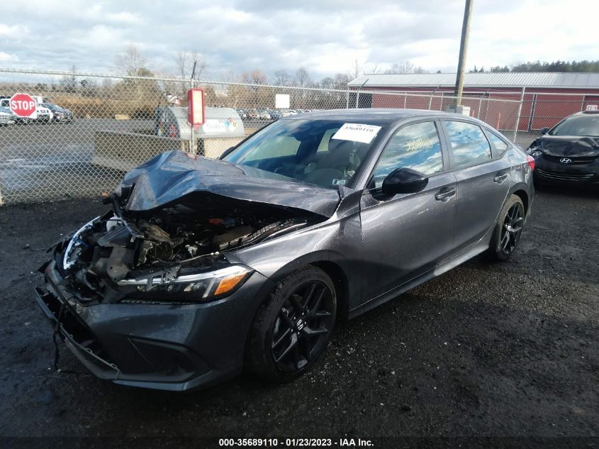 2022 HONDA CIVIC SEDAN SPORT VIN: 2HGFE2F58NH579138