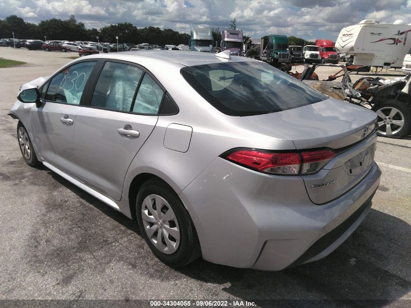 2021 TOYOTA COROLLA L VIN: 5YFDPMAE3MP162280