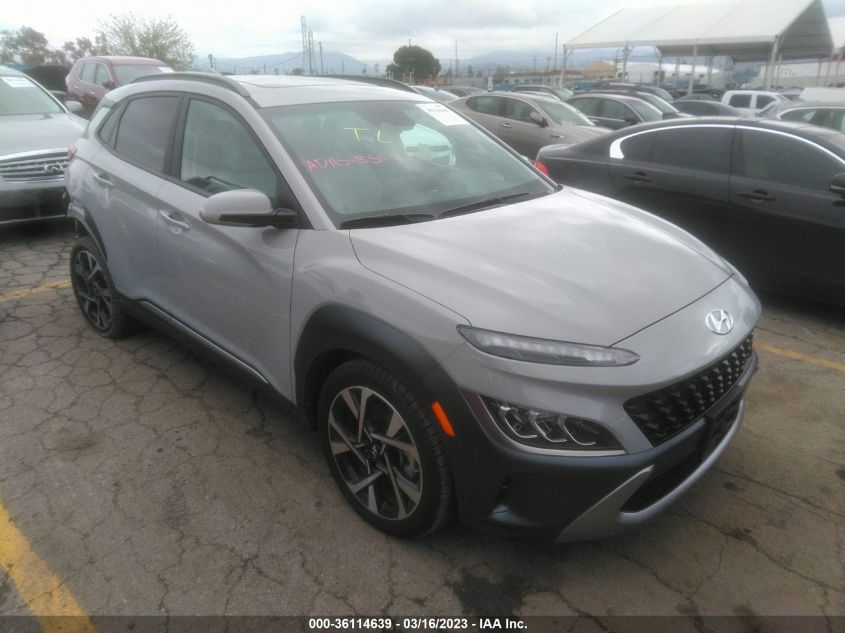 2022 HYUNDAI KONA LIMITED VIN: KM8K5CA33NU812120