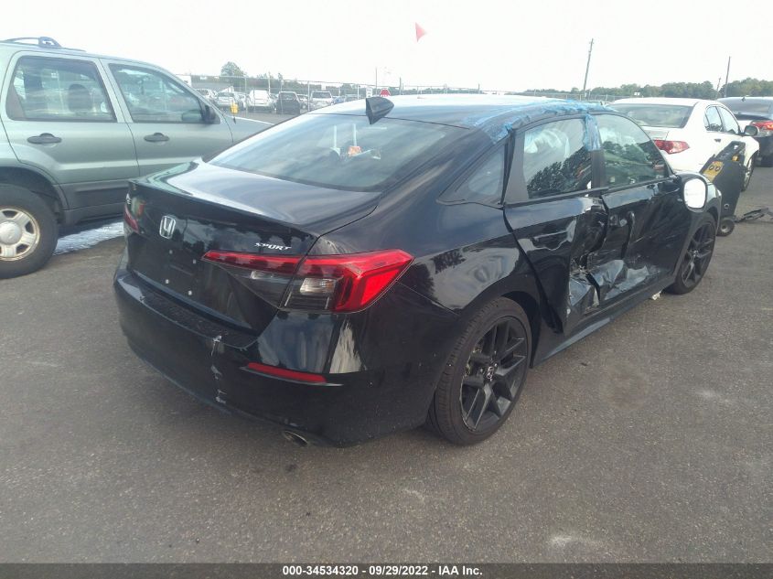 2022 HONDA CIVIC SEDAN SPORT VIN: 2HGFE2F5XNH550269