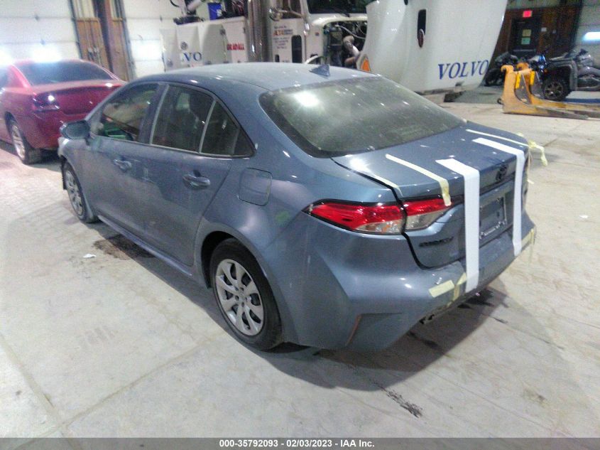 2022 TOYOTA COROLLA LE VIN: JTDEPMAE9NJ197576