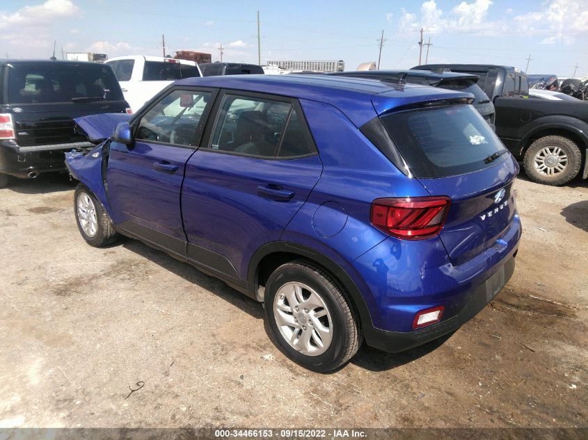 2022 HYUNDAI VENUE SE VIN: KMHRB8A37NU163376