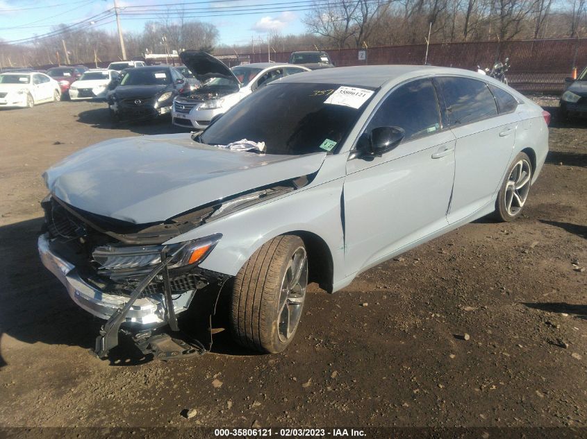2022 HONDA ACCORD SEDAN SPORT VIN: 1HGCV1F36NA041788