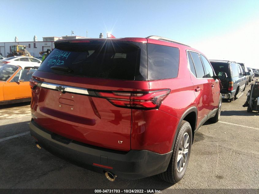 2022 CHEVROLET TRAVERSE LT CLOTH VIN: 1GNERGKW0NJ151368