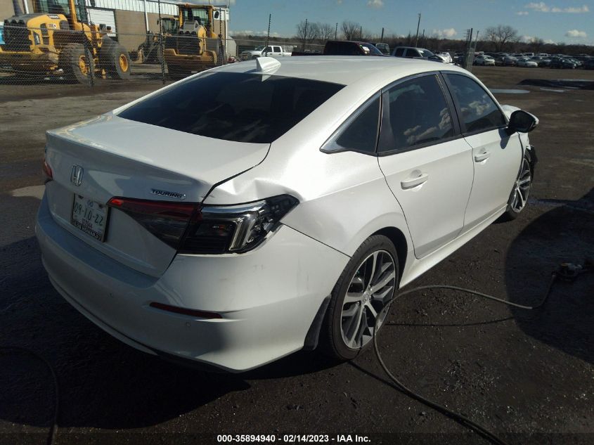 2022 HONDA CIVIC SEDAN TOURING VIN: 2HGFE1F93NH300417