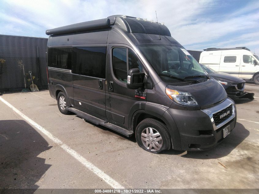 2021 RAM PROMASTER CARGO VAN VIN: 3C6LRVBG7ME568938