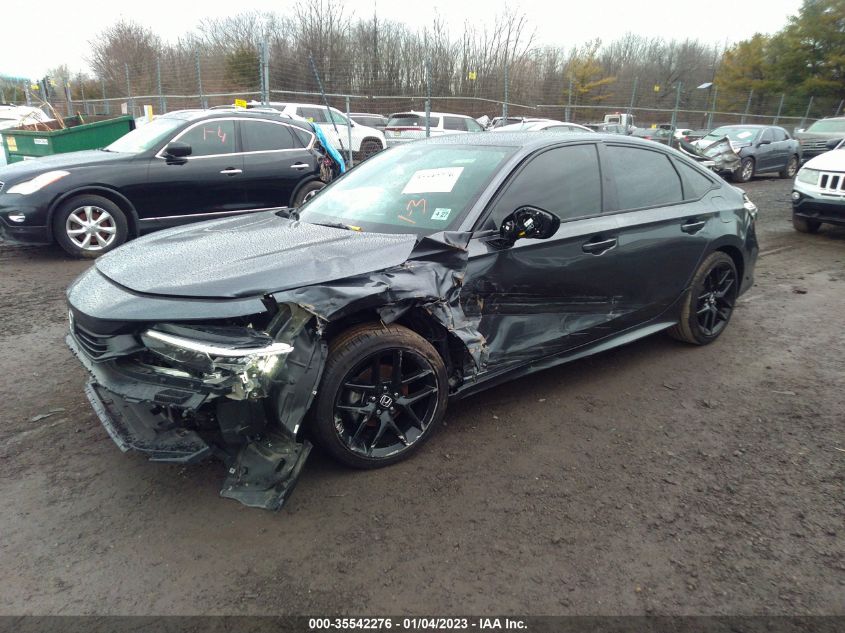 2022 HONDA CIVIC SEDAN SPORT VIN: 2HGFE2F51NH574752